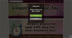 Desktop Screenshot of gingersejuice.com